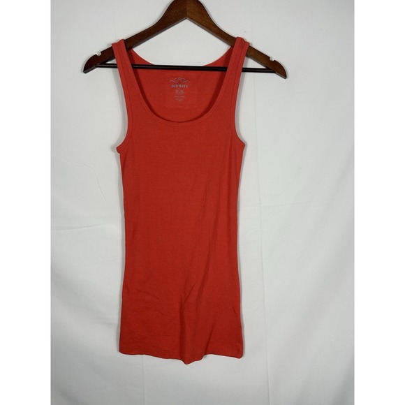 VTG Old Navy Y2K Ribbed Knit Long Fitted Tank Size M 2010 's Preppy Stretch Bias - Picture 5 of 11